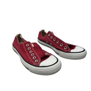 Converse Chuck Taylor All Star Shoes Mens 5 Red‎ Canvas Lace Up Low Top Sneakers